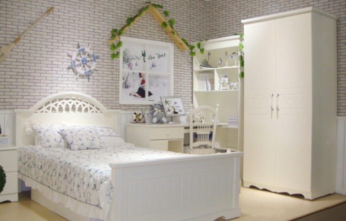 韩式公主卧室衣柜装修效果图 透着清新与典雅