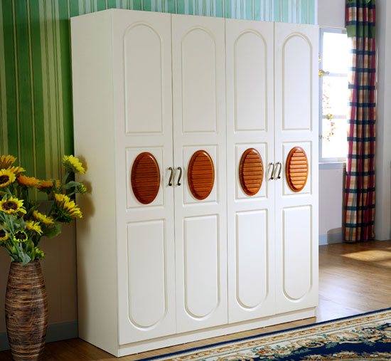 美式乡村简约大气衣柜效果图  实木衣柜效果图