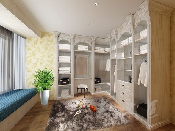 宅女最爱的卧室衣柜效果图 点缀家居大变身