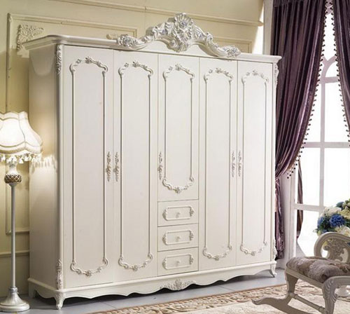 顶级奢华衣柜效果图 欧式古典衣柜设计图