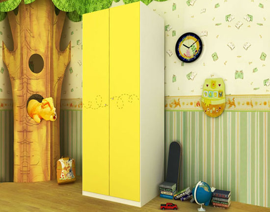 儿童情景房衣柜设计图 简约衣柜效果图