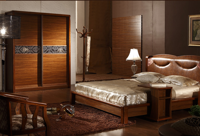 乌金木色趟门衣柜衣柜设计图   中式板木衣柜图片