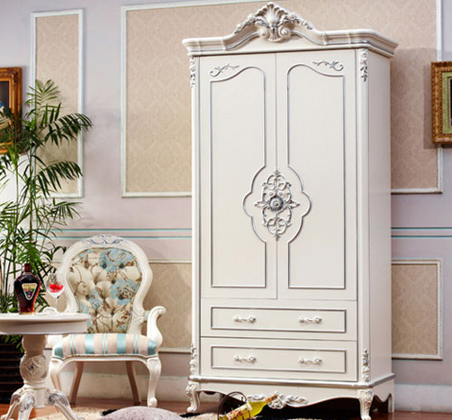 欧式两门衣柜设计图 质朴又不失时尚