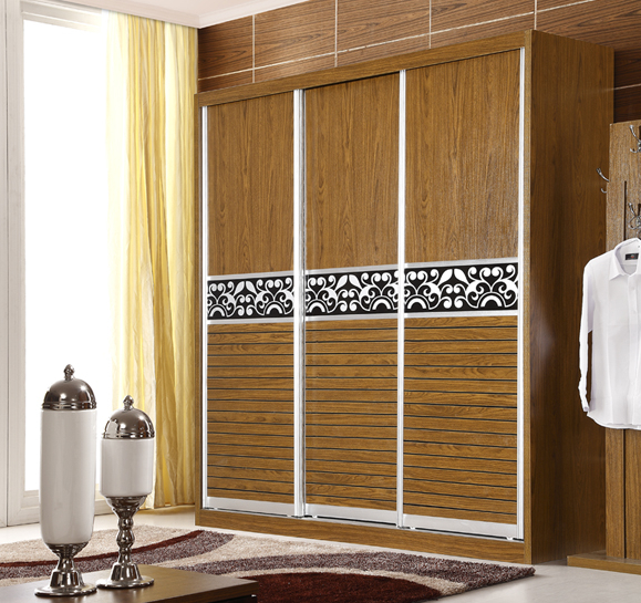 三门推拉衣柜设计图 素雅、纯净、自然