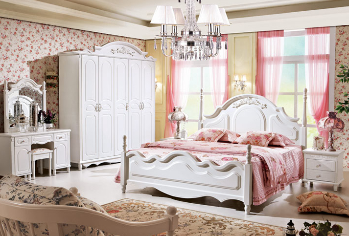 小公主的田园卧室衣柜效果图 甜美清新可人