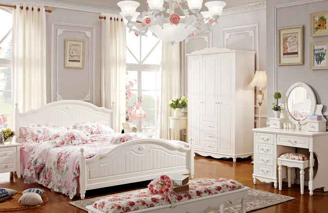 韩式田园衣柜设计图 大容量储物柜