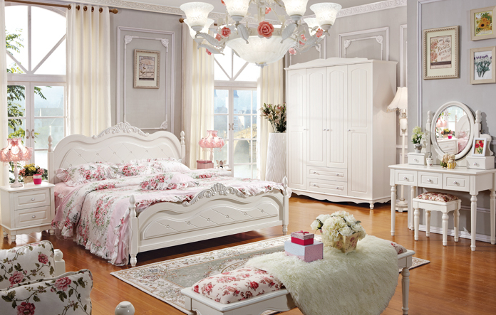 韩式衣柜装修图 优雅精致卧室设计