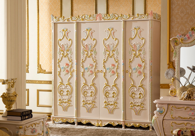 欧式古典衣柜效果图 王者风范衣柜设计图