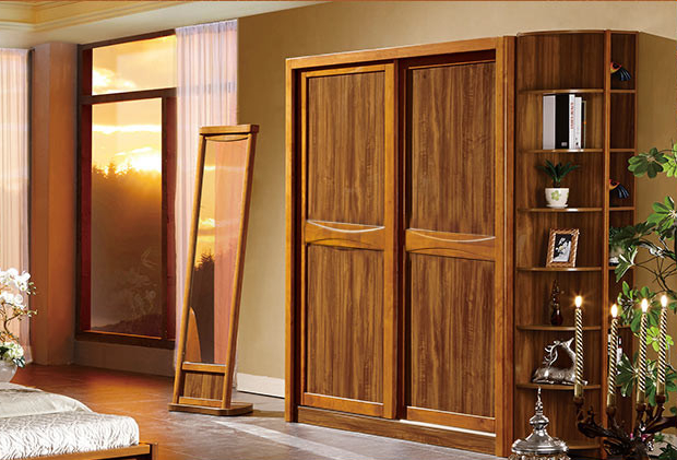 古色古香中式衣柜设计图 趟门衣柜效果图