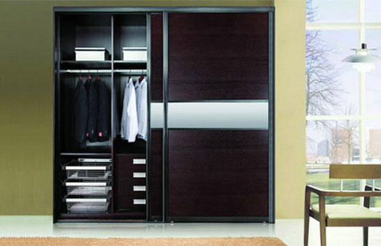 实木移门衣柜效果图 散发自然清新之美