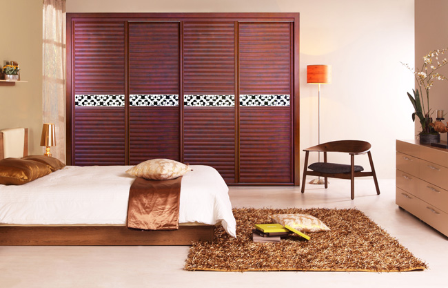 新中式移门衣柜设计图 端庄而不失灵秀