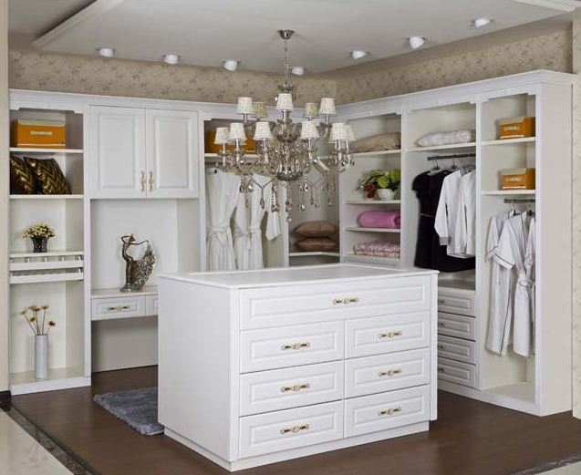 独立式衣柜效果图 简欧衣柜设计图