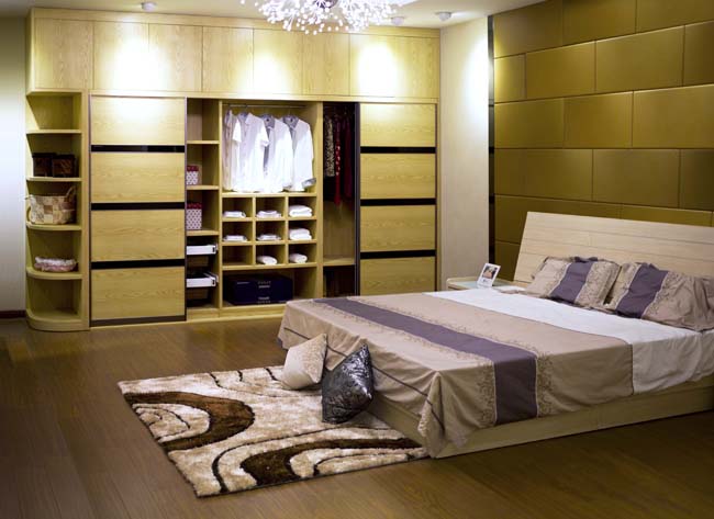 现代转角衣柜设计图 卧室衣柜装修效果图