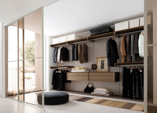 后现代卧室衣柜设计图  敞开式衣柜设计图