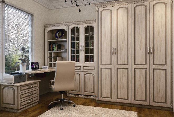 现代欧式衣柜设计图 仿古白衣柜效果图