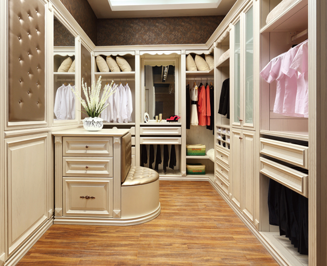 欧琳家居 经典象牙白衣柜