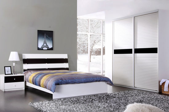 经典黑白配衣柜设计图 雅致又不失灵性