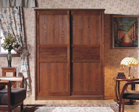 中式移门衣柜设计图 卧室衣柜装修效果图