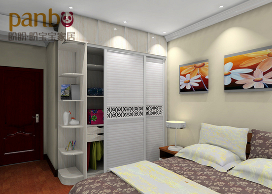 现代雅致衣柜设计图 转角衣柜效果图