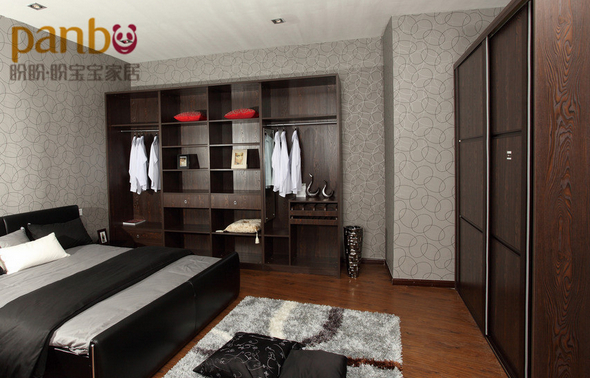 现代移门衣柜设计图 精致男人卧室衣柜