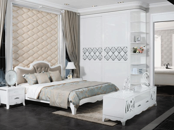 简美光影卧室衣柜装修图  时尚与静雅巧妙结合