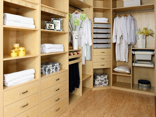 自然清新衣柜设计图 开放式衣柜效果图