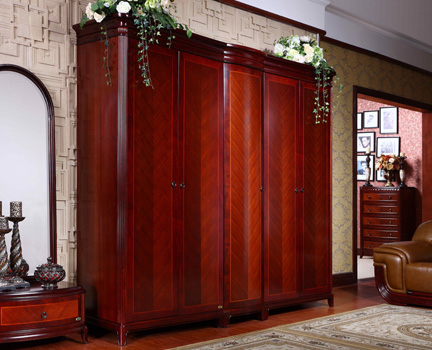 经典美式风格衣柜效果图 实木衣柜设计图 