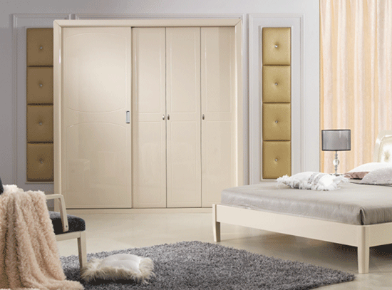 现代风情趟门衣柜设计图 典雅现代风