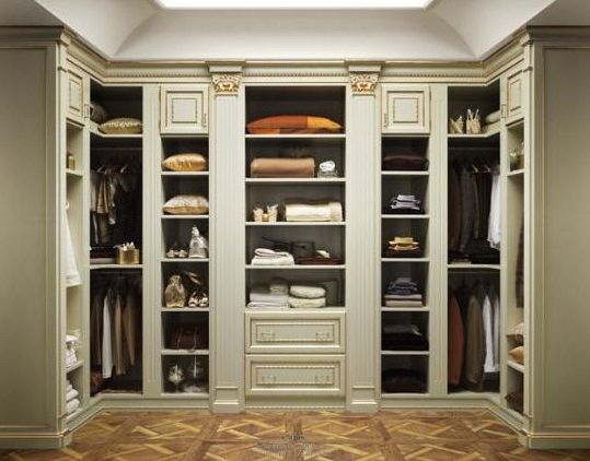 U型衣帽间设计图 欧式衣柜效果图