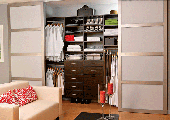 嵌入式衣柜设计图 小户型衣柜效果图