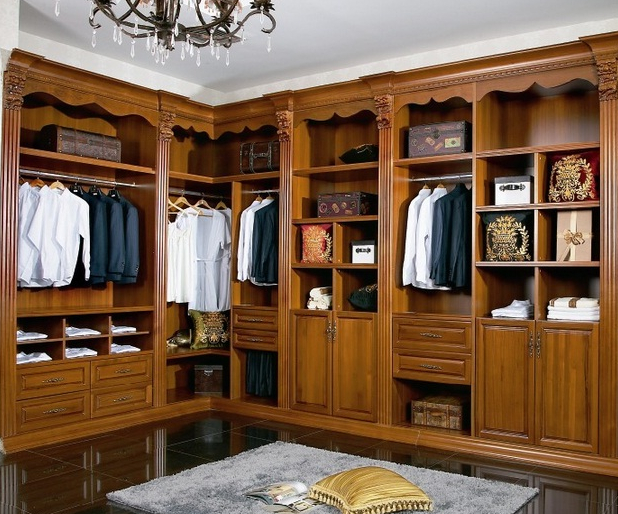 L型衣柜设计图 奢华欧式衣柜设计图