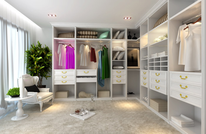 小资女欧式衣柜设计图 缔造尊贵气质