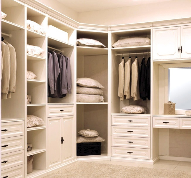 时尚欧式衣柜设计图 白色欧式衣柜效果图