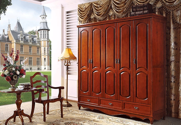 美式组合衣柜设计图 美式乡村整体衣柜图片