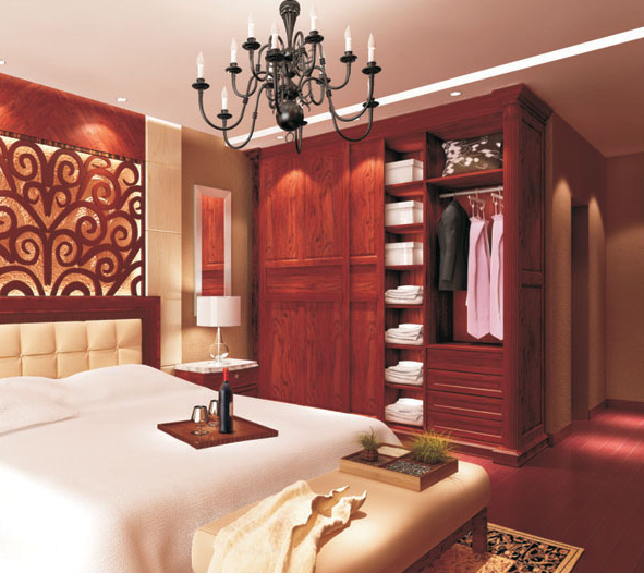 简约时尚的大house 欧式衣柜效果图