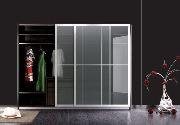 玻璃移门衣柜效果图 现代简约衣柜设计图