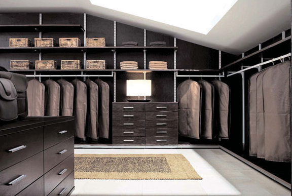 搁架式衣柜效果图 精品男人衣柜效果图