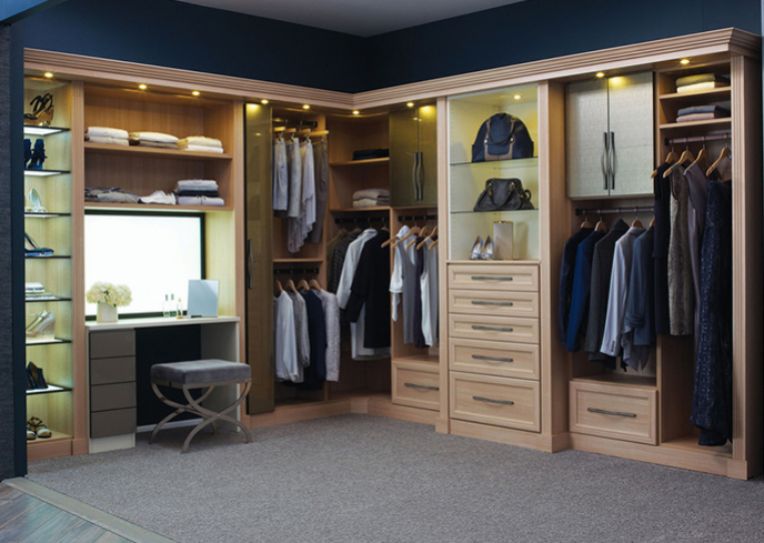 大户型衣柜效果图 现代美式衣柜图片