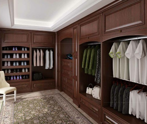 英伦风衣柜效果图 大户型衣柜装修效果图