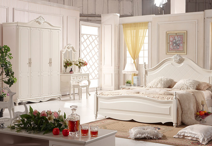 实木雕花四门衣柜 欧式衣柜效果图