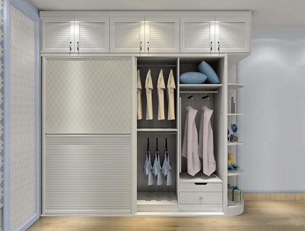 韩式田园卧房衣柜效果图 情调小资衣柜设计图