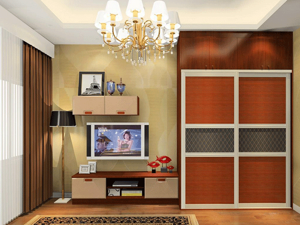 14平米卧室衣柜装修效果图 实用主义衣柜图片