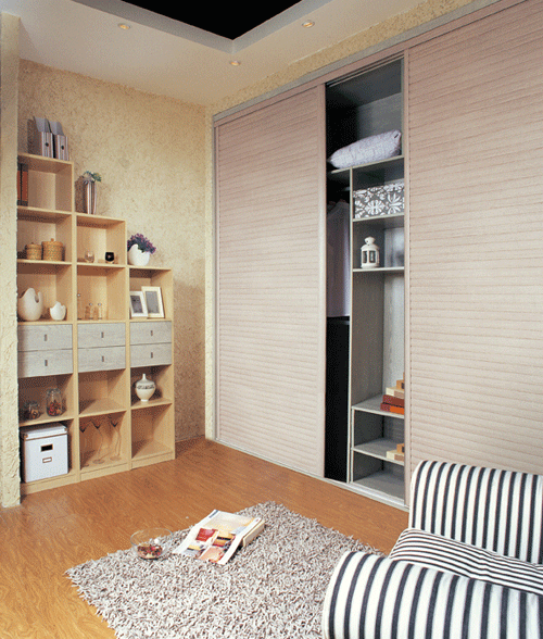 现代都市衣柜效果图  素雅简洁整体衣柜图片