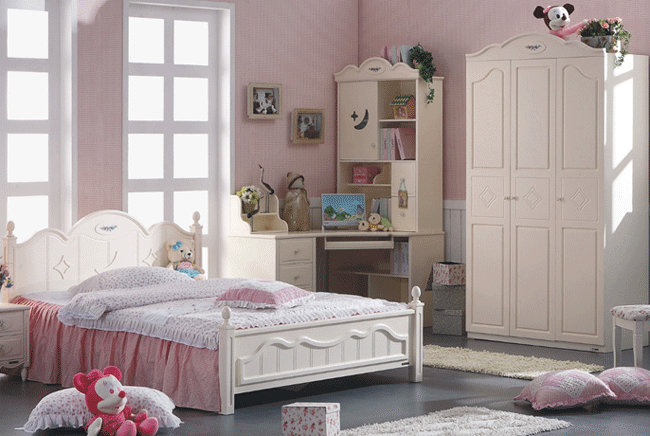 韩式儿童衣柜效果图 韩式风格整体衣柜图片