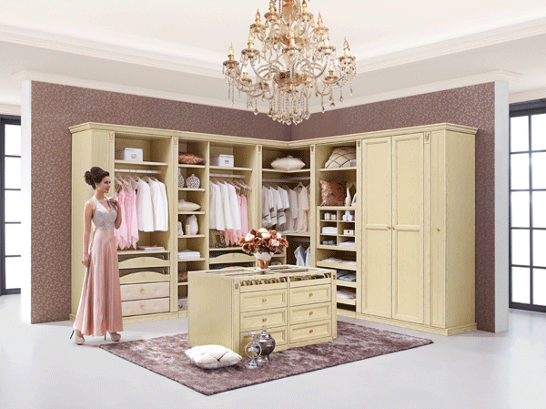 伊百丽欧式伯爵庄园衣帽间效果图