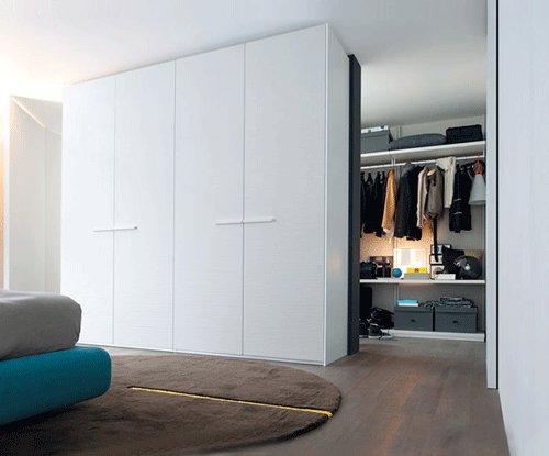 简约现代四门衣柜效果图 现代整体衣柜效果图