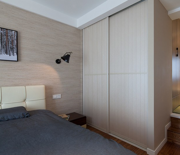 现代中式衣柜效果图 90方现代简约空间