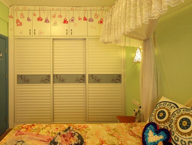 幸福80后地中海婚房 嵌入式衣柜效果图