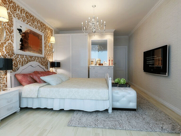 高挑迷你小户型 现代欧式衣柜效果图