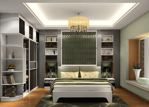 简约转角衣柜效果图 亦简亦美